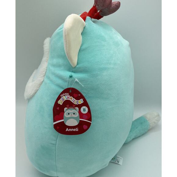 Lot of 2 - Squishmallow 14"/5” Anneli Ferret Squishmallow Heart Plush NEW! - Picture 3 of 4